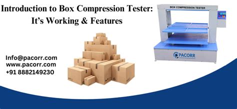 box compression testing sop|Introduction to Box Compression Tester: It’s Working .